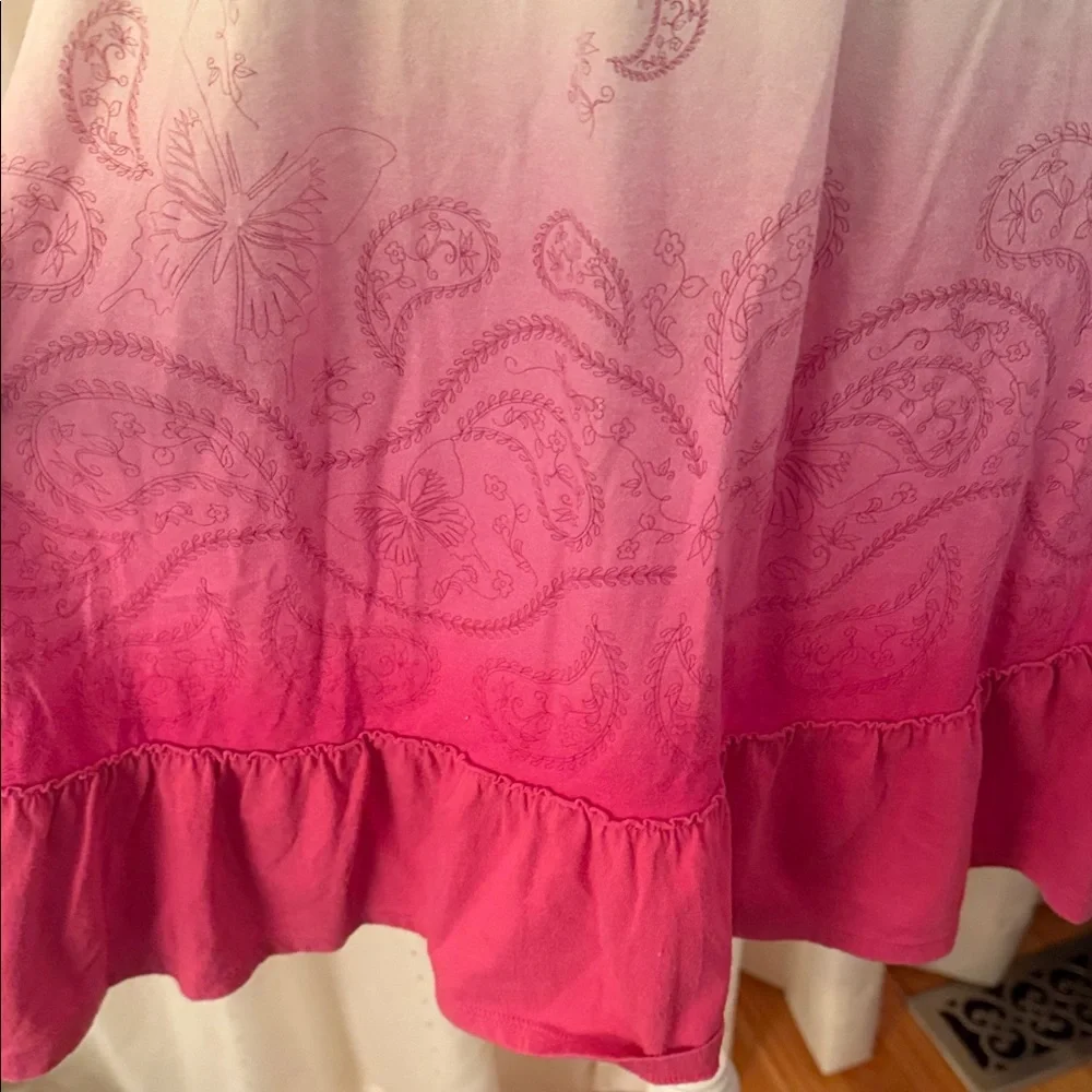 So Wear It Declare It Pink and White Strapless Dress - Picture 7 of 7